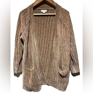 Cynthia Rowley Open Front Chenille Sweater